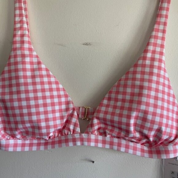 VINEYARD VINES Triangle Bikini Top Cayman Gingham L - Picture 5 of 13